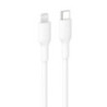 Belkin BoostCharge Lightning to USB-C Cable (1M) - White (CAA021FQ1MWH), 3A/15W, 480MBPS, 300K+ Bends, Apple iPhone, MFI-Certifi