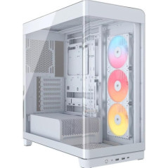 Corsair FRAME 4500X RS-R ARGB Panoramic Glass Mid-Tower PC Case White: 460mm GPU, 185mm CPU cooler, ARGB, USB 3.1, E-ATX support