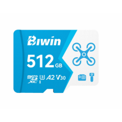 BIWIN MS160-512G microSD Card 512GB U3, V30, A2,Read/Write Speeds Up to 160/120 MB/s