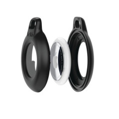 WATERPROOF AIRTAG HOLDER+KEY RING 2PK
