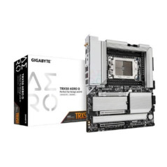 Gigabyte TRX50 AERO D AMD Ryzen Motherboard 4x DDR5~256GB,2x PCIe x16 slots, 4x M.2, 8x SATA 6Gb/s connectors, 11x USB 3.2, 4x U