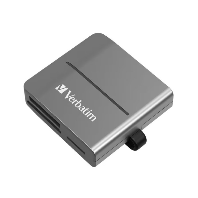 Verbatim USB 3.2 Gen 1 All- in-1 Card Reader  SD, SDHC, SDXC, microSD, microSDHC, microSDXC, CF-1, Memory Stick, MS-Pro Duo, xD,
