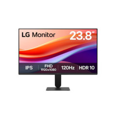 LG 23.8' IPS Full HD Monitor, 1920x1080, 120Hz refresh rate, 5ms response, sRGB 99%, HDR10, and 178Â° wide viewing angles for sm