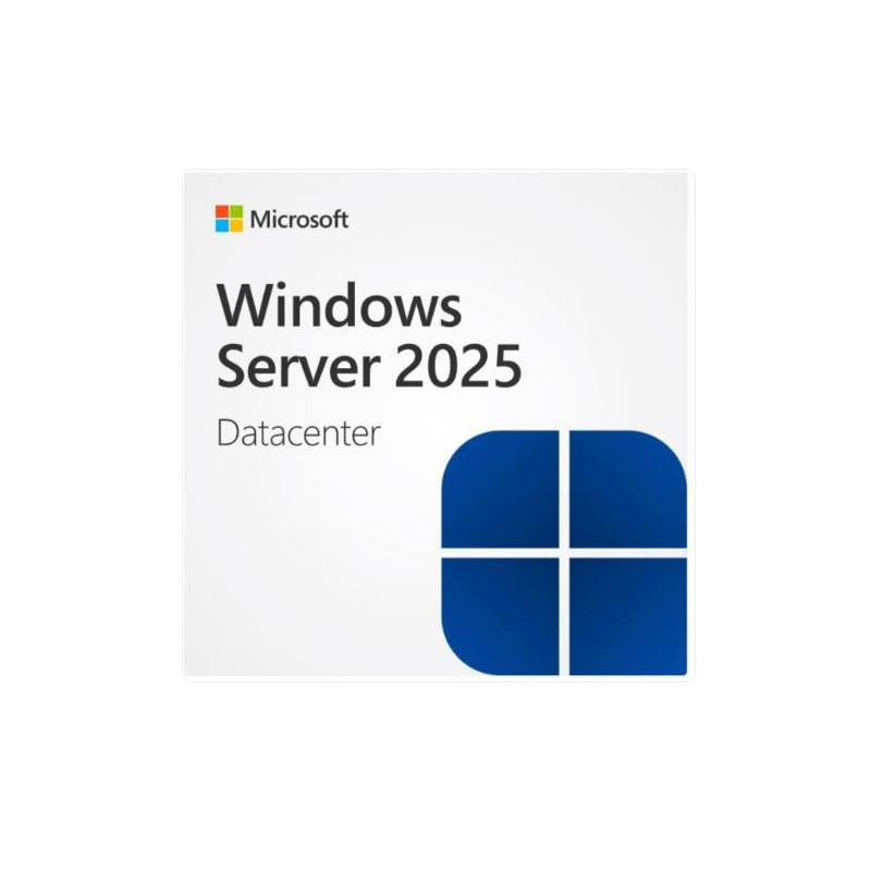 Microsoft Windows Server 2025 Datacenter 64Bit English 1pk DSP OEI DVD 16 Core. Office and Corporate. Enhanced Security & Remote