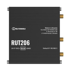 Teltonika RUT206 Industrial 4G Router, Cat 4, RS232 & RS485 for serial communication, 2-PIN POWER INPUT, Active and Passive PoE 