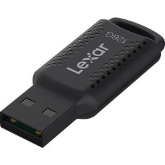 Lexar V400 128GB JumpDriveÂ® USB3.2 Flash Drive, up to 100MB/s read, Black,Securely protect files with Lexar DataShield. 256-bit