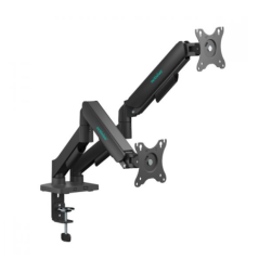 mbeatÂ® activiva Ergolife Dual-Screen Gas Spring Monitor Arm allows you to smoothly adjust the height, angle, and tilt of both s