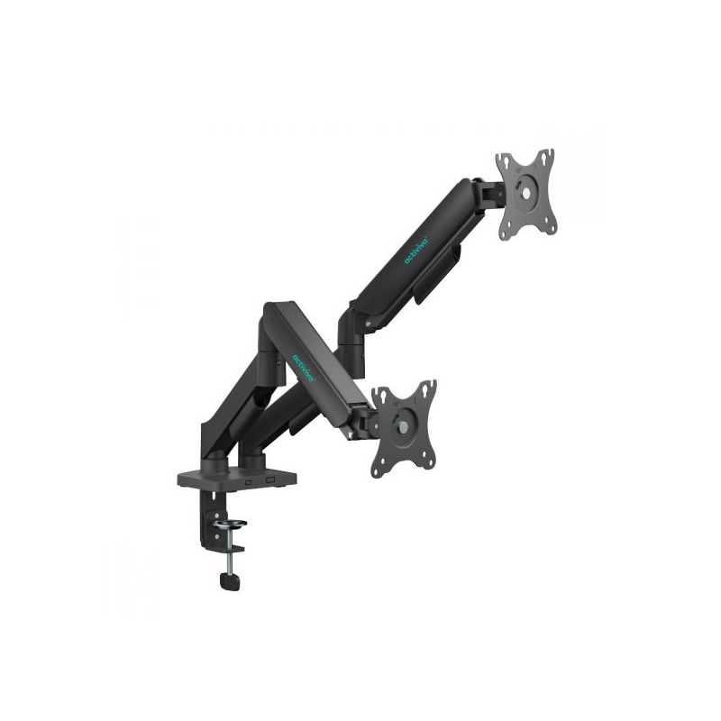 mbeatÂ® activiva Ergolife Dual-Screen Gas Spring Monitor Arm allows you to smoothly adjust the height, angle, and tilt of both s