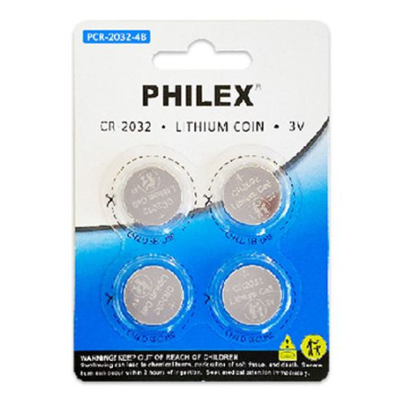 Sansai Lithium Button Coin Battery 3V -CR2032 -4 pack for Motherboard Danger of swallowing Keep batteries away from young childr