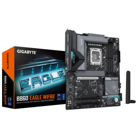 Gigabyte M/B B860 EAGLE WIFI6E 1.0,  Intel Â® B860, 4 x DDR5 up to 256 GB, 1x HDMI, 3 x PCI Express x16, 3 x M.2, 4 x SATA, 3 x 