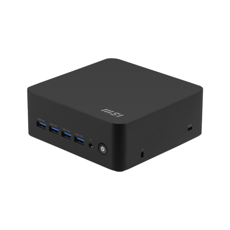 MSI Cubi Z AI 8M with Hawk Point R5, Ryzen 5 8645HS/Up to DDR5/dTPM/2*M.2/2*HDMI/2*USB C 4.0/4*Display/2*LAN/Wifi6E/Card Reader/