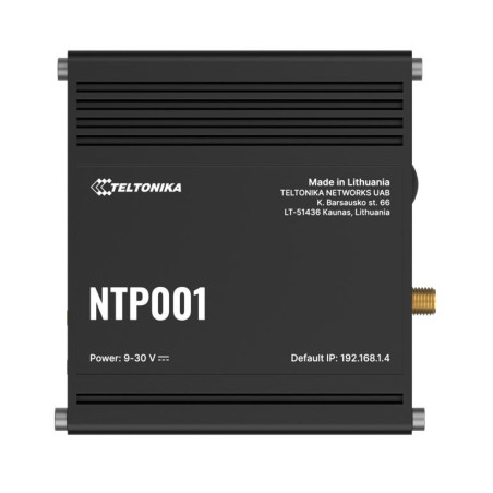 Teltonika NTP001, Accurate & low-cost NTP server, Network Time Synchronization, GNSS capabilities, UTC-traceable time, Plug-and-