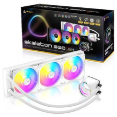 Antec Skeleton 360 ARGB-WHITE, All-in-One Liquid Cooler, 360mm, PWM ARGB fans, 2000RPM, 72.29CFM, â¤32dB, Intel/AMD support, al