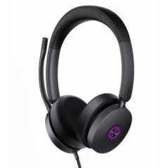 Yealink UH48 UC USB Wired Headset Hybrid Active Noise Cancellation, Four-Microphone Noise-canceling Technology,  Swift Plug & Pl