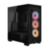Corsair 3500X LX-R RGB iCUE LINK Mid-Tower PC Case - Black, E-ATX, Side 360mm Rad, Glass Panels, USB-C, RS ARGB Fans, 425mm GPU,