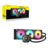 Corsair NAUTILUS 360 RS ARGB Liquid CPU Cooler, Aluminum Rad, Copper Cold Plate, PWM Fan Control, 1700 RPM, 360mm rad, 450mm Tub