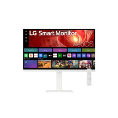 LG 27' 4K UHD IPS Smart Monitor with webOS, USB-C (65W PD), AirPlay 2, Bluetooth, DCI-P3 90%, Magic Remote support, and full erg