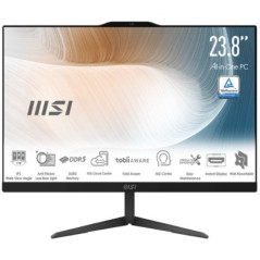 MSI Modern AM242P 1M-1833AU AIO Black, 23.8' Non-Touch, Core 5 120U/D5 2x8G/1TB SSD/WiFi6/Webcam/Height Adjustable/Wired KBM/Win