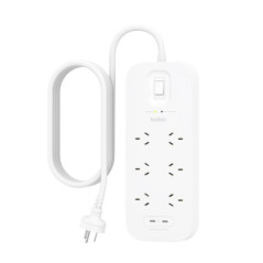 6-OUTLET SURGE PROTECTOR WITH DUAL USB-C