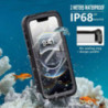 USP Apple iPhone SE (3rd & 2nd Gen) and iPhone 8/7 Waterprooof Case - Black, Military-Grade, Shockproof, Scratch Resistant, Dura