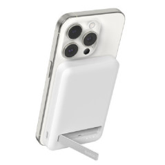 Belkin BoostCharge Pro 5k mAh Magnetic Power Bank With Qi2 + USB-C Cable (1M) - White (BPD006BTWH),15W,1xUSB-C, Overcharge Prote