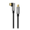 mbeatÂ® Tough Link 1.8m L-Shape USB 3.2 Gen2 USB-C Cable - Space Grey Data Transfer Rate: Maximum 10Gbps  Video Resolution: Maxi