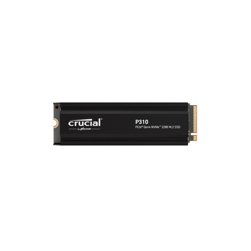 Crucial P310 4TB Gen4 2280 NVMe SSD Heatsink 7100/6000 MB/s R/W 800TBW 1000K/1000K IOPS 1.5M hrs MTTF Full-Drive Encryption M.2 