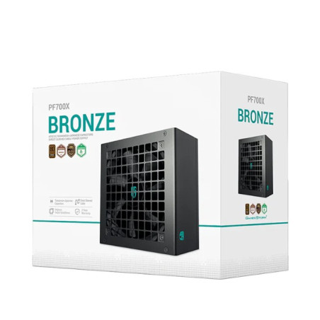 DeepCool PF700X 700W Gamer Storm 80+ Bronze/ Cybenetics ATX Power Supply 120mm Fan, Japanese & Taiwanese Capacitors, DC to DC, A