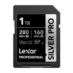 Lexar Professional SILVER PRO 1TB SDXCâ¢ UHS-II Card 1TBâC10,  UHS-II(U3), V60,  Silver Pro, up to 280MB/s read, 160MB/s writ