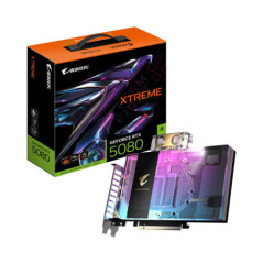 Gigabyte AORUS GeForce RTXâ¢ 5080 XTREME WATERFORCE WB 16G, 2805 MHz, CUDA 10752, 30 Gbps, GDDR7, 256 bit, PCI-E 5.0, PSU 850W,