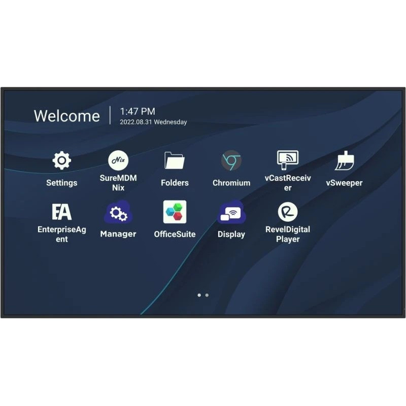 ViewSonic CDE8630 86' 4K Presentation Display, Wireless presentation Single USB-C cable 24/7 video playback Remote management Pr