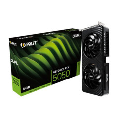 PALIT RTX5050 DUAL 8GB GDDR6 128bit 3-DP HDMI NE65050019P1-GB2070D