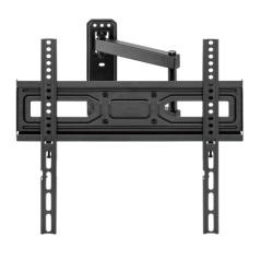 Brateck LPA78-443 Super Economy Full-Motion TV Wall Mount, Fit Screen Size: 32'-55' Up to 35 KG, Fine Texture Black,358x440x420m