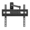 Brateck LPA78-443 Super Economy Full-Motion TV Wall Mount, Fit Screen Size: 32'-55' Up to 35 KG, Fine Texture Black,358x440x420m