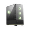 MSI MAG PANO 110R PZ  BLACK Micro ATX Case, 2 x USB 5Gbps , 1x USB C 20Gbps, 1 x Audio-Out / Mic,, 3x 2.5', 2x 3.5', Micro ATX /