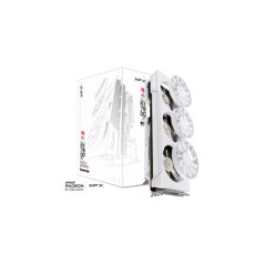 XFX Mercury AMD Radeon RX 9070XT OC White Magnetic Air Edition with RGB 16GB GDDR6 HDMI 3xDP, AMD RDNAâ¢ 4 (RX-97TMARGW9)