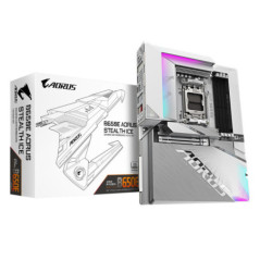 Gigabyte B650E AORUS STEALTH ICE AMD AM5 ATX Motherboard 4x DDR5~256GB,1x PCIe x16, 3x M.2, 4x SATA 6, 8x USB 3.2, 1x USB-C, 4x 