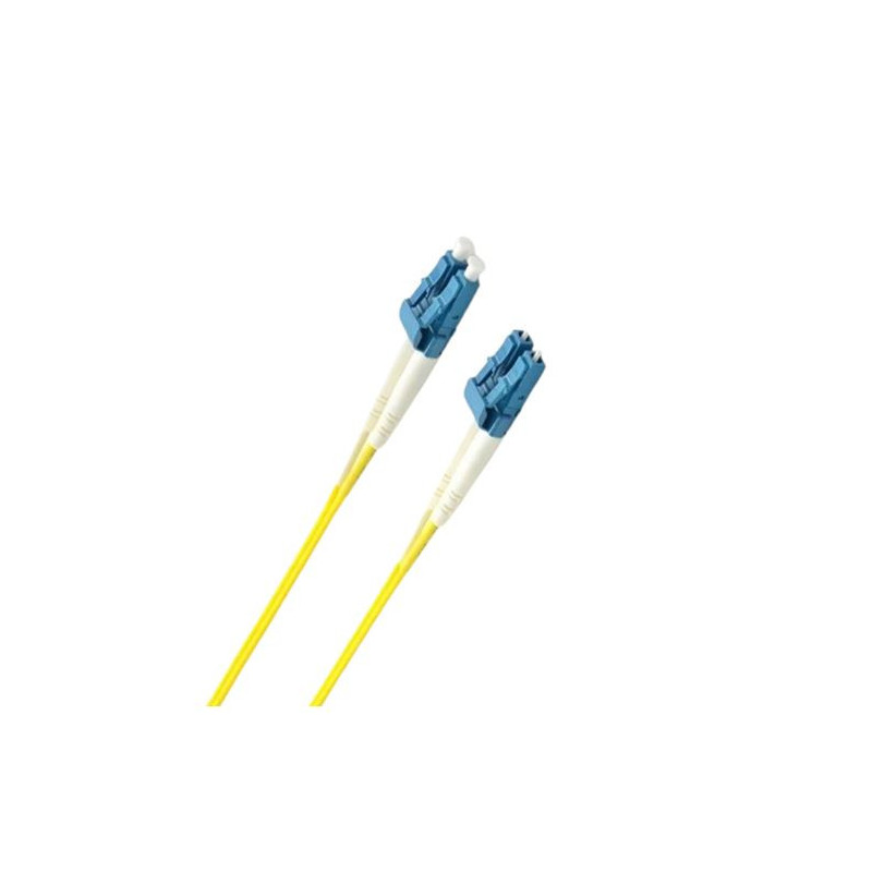 8ware Fibre UPC LC-LC Single Mode OS2 Dual-core Optic Duplex Armored Low smoke zero halogen (LSZH) cable Yellow 3M