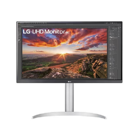 LG 27' IPS 5ms 4K UHD HDR400 FreeSync, Borderless Monitor w/ArcLine HAS - HDMI,DP, USB Type-C, Speaker, VESA 100, Height Adjust,