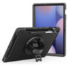 USP Rugged Samsung Galaxy Tab S10 FE+ (13.1') Case Black -  Built-in-Kickstand, Adjustable Hand Strap, Pen Holder, DropProof, Sh