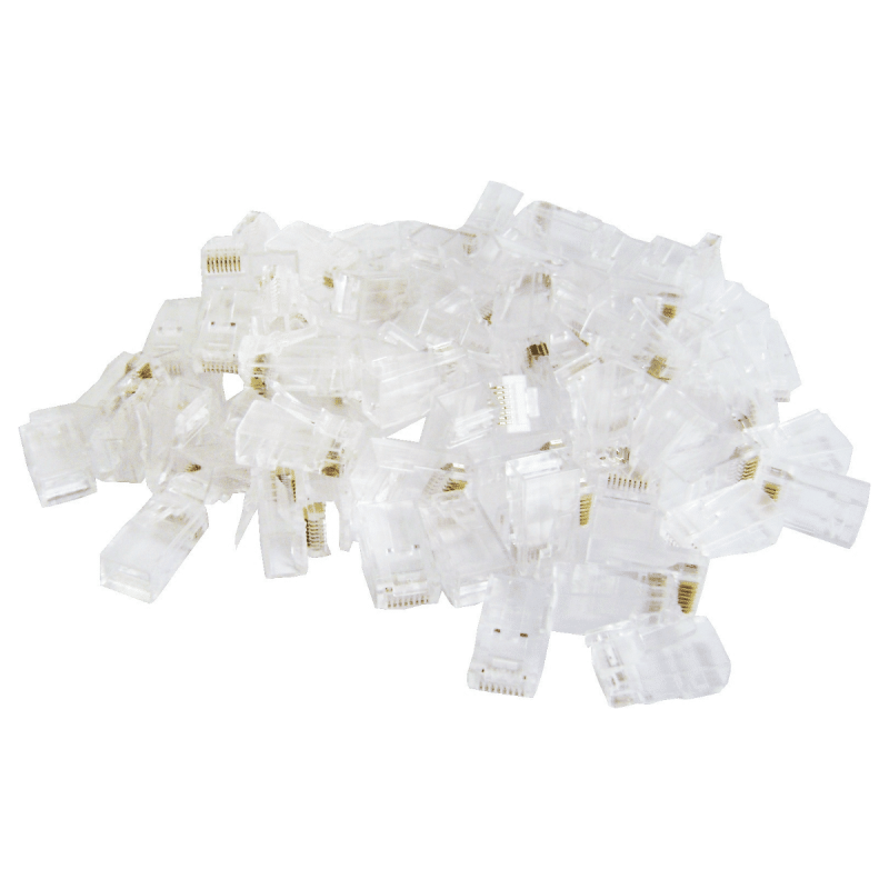 CAT5E RJ45 Modular Plugs - Bag Of 100 Stranded