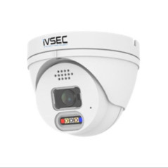 iVSEC | NC319XB | LX-Series Turret IP Camera, 8MP, 2.8mm Fixed Lens, 15FPS, PoE, IP66, LED Alert, 2 Way Audio