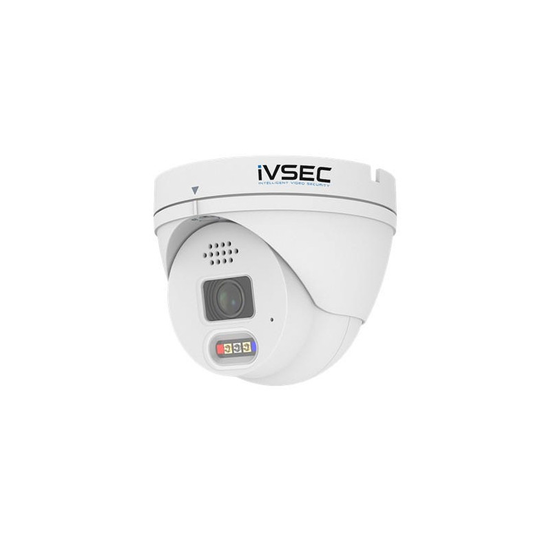 iVSEC | NC340ADXB | Turret IP Camera, 12MP, 3.6mm Fixed Lens, 15FPS, PoE, IP66, 30m IR, Adv Det