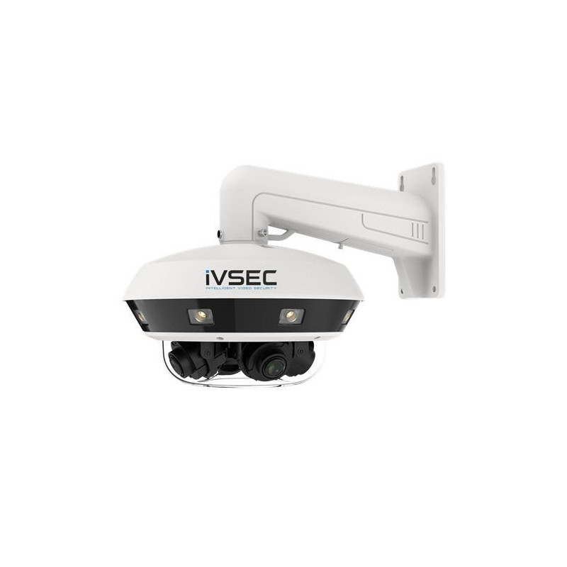iVSEC | NC540ADX | Dome IP Camera, 20MP, Using 4-Directional 5MP Multisensor, 25FPS, IP67, IR