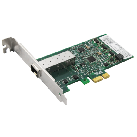 Plusoptic PCIE NIC, Single Port SFP 100Mb FX with Intel® 82574 Controller