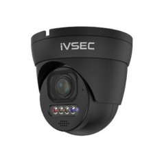 IVSEC TURRET IP CAMERA, 8MP, 2.8MM-12MM MOTORISED LENS, 25 FPS, POE, IP66, ADV DET, BLACK NC512ADX-BLK