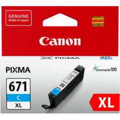 CANON CLI671XLC CYAN EXTRA LARGE INK TANK FOR MG5760BK  MG6860 MG7760