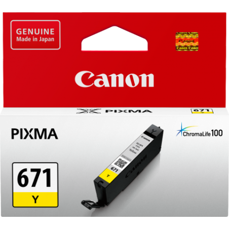 CANON CLI671Y YELLOW INK TANK FOR MG5760BK MG6860 M7760