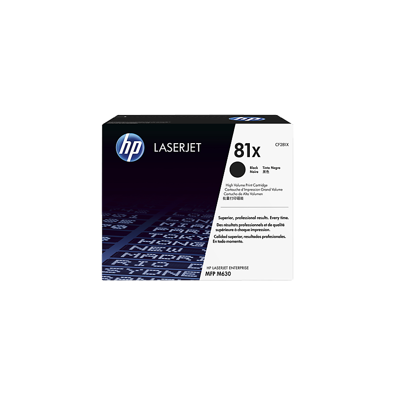 HP 81X BLACK LASERJET TONER CARTRIDGE