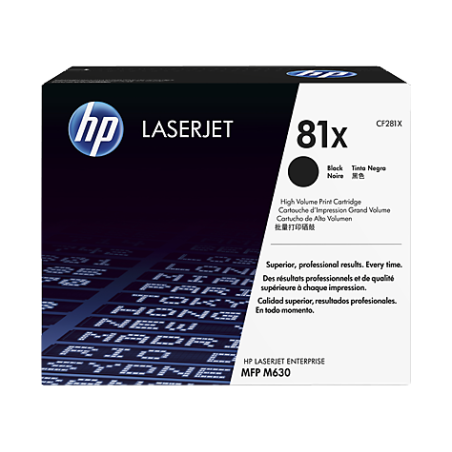 HP 81X BLACK LASERJET TONER CARTRIDGE